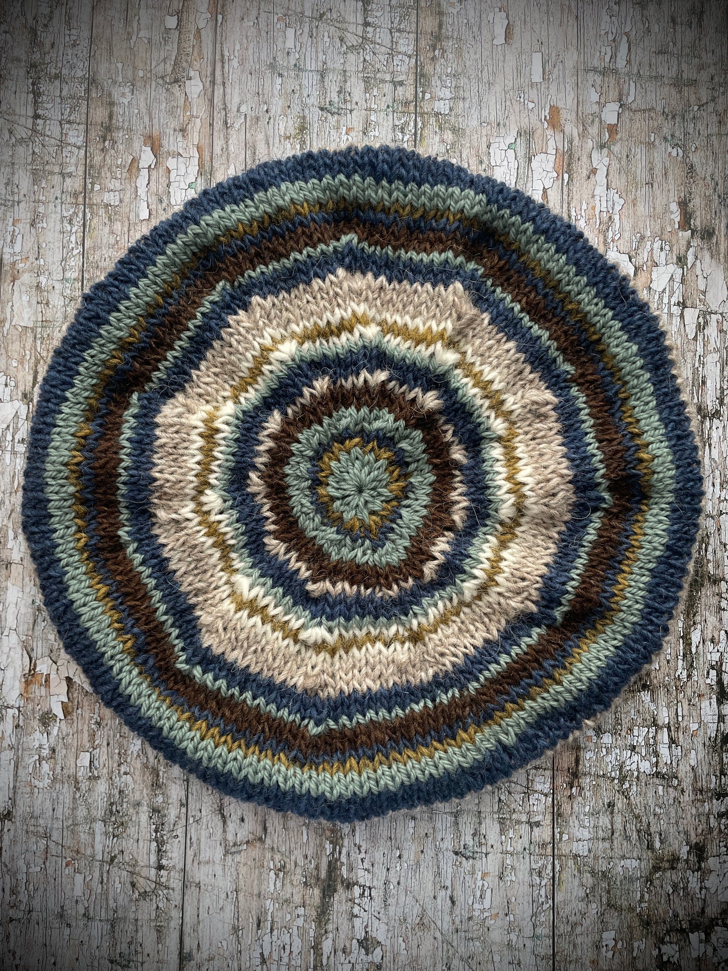 40's Style Hand Knitted Wool Beret no.44