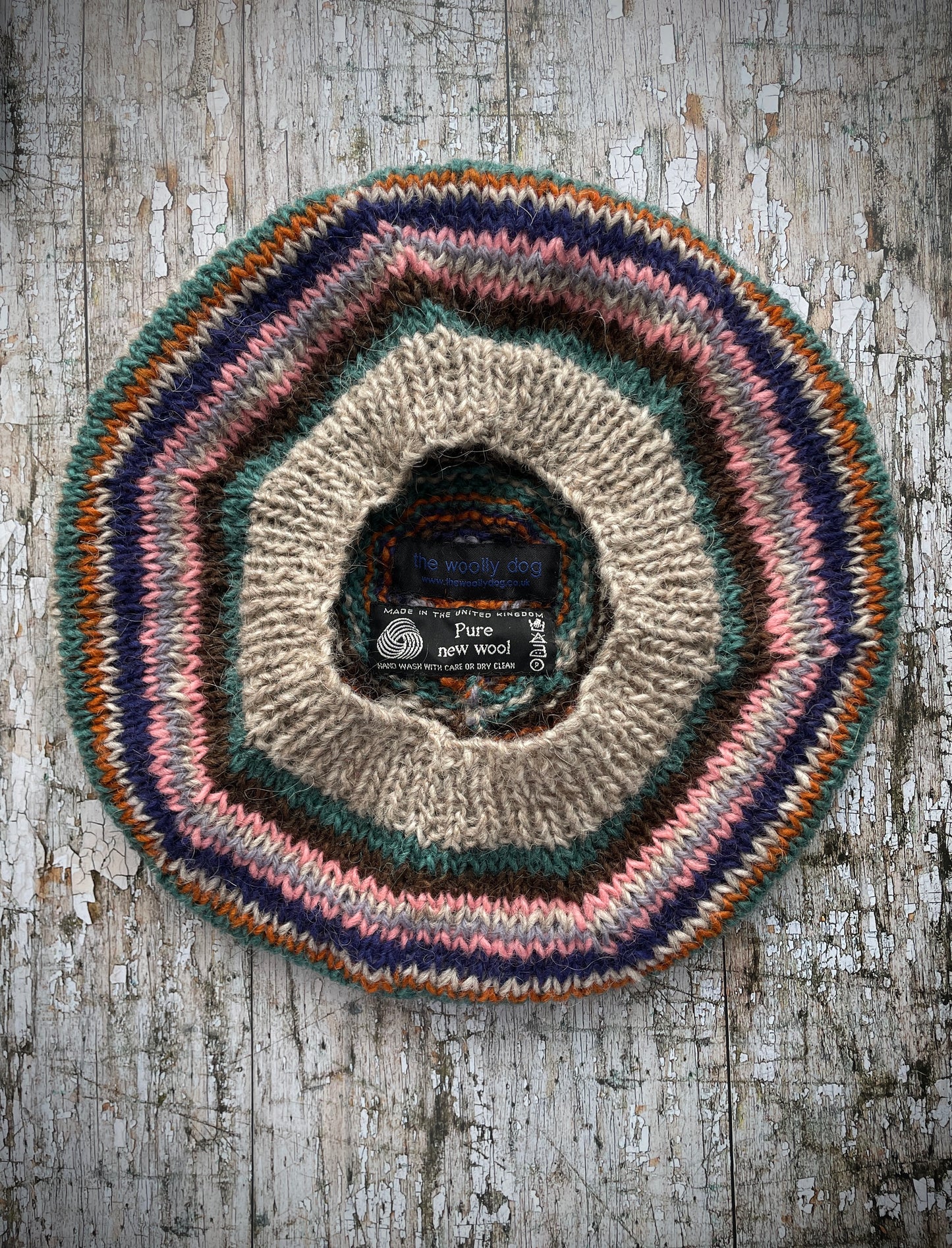 40's Style Hand knitted Wool Beret no.28