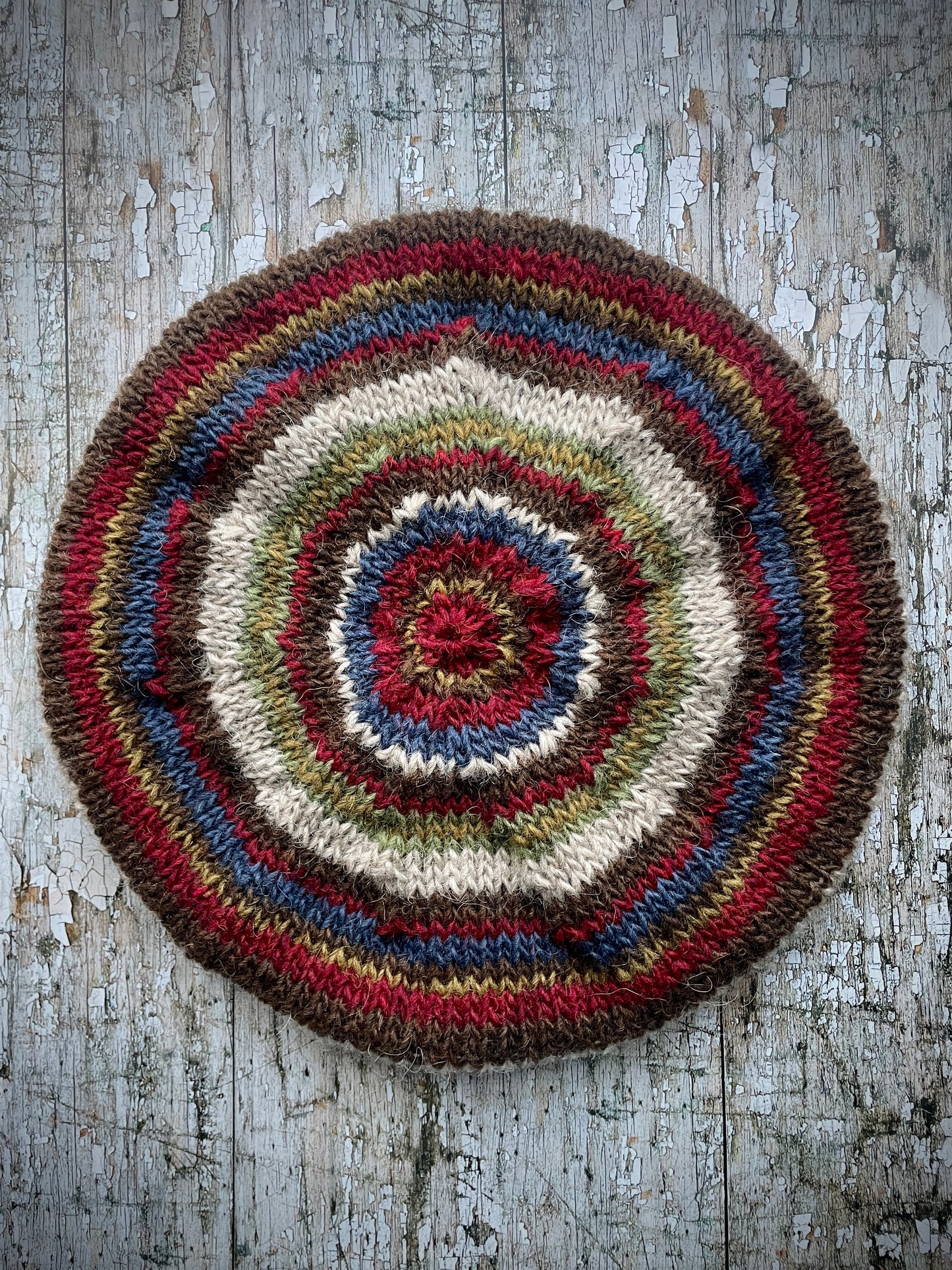 40's Style hand Knitted Wool Beret no.11