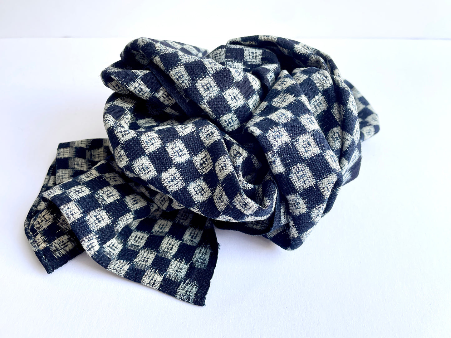 Japanese Antique Kasuri Fabric Scarf
