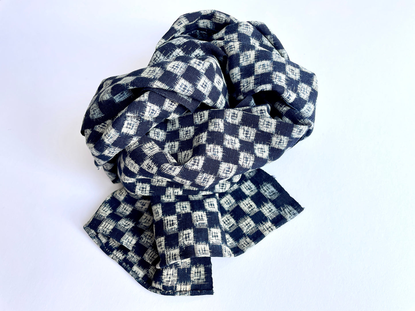Japanese Antique Kasuri Fabric Scarf