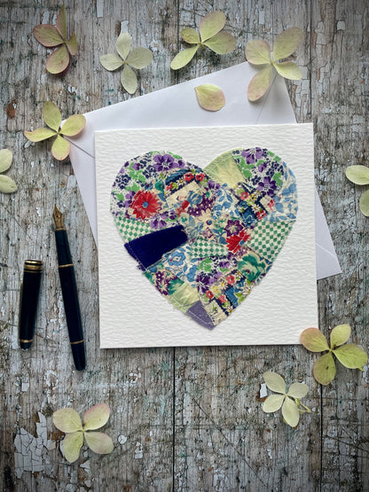 One Of A Kind Patchwork Card no.7