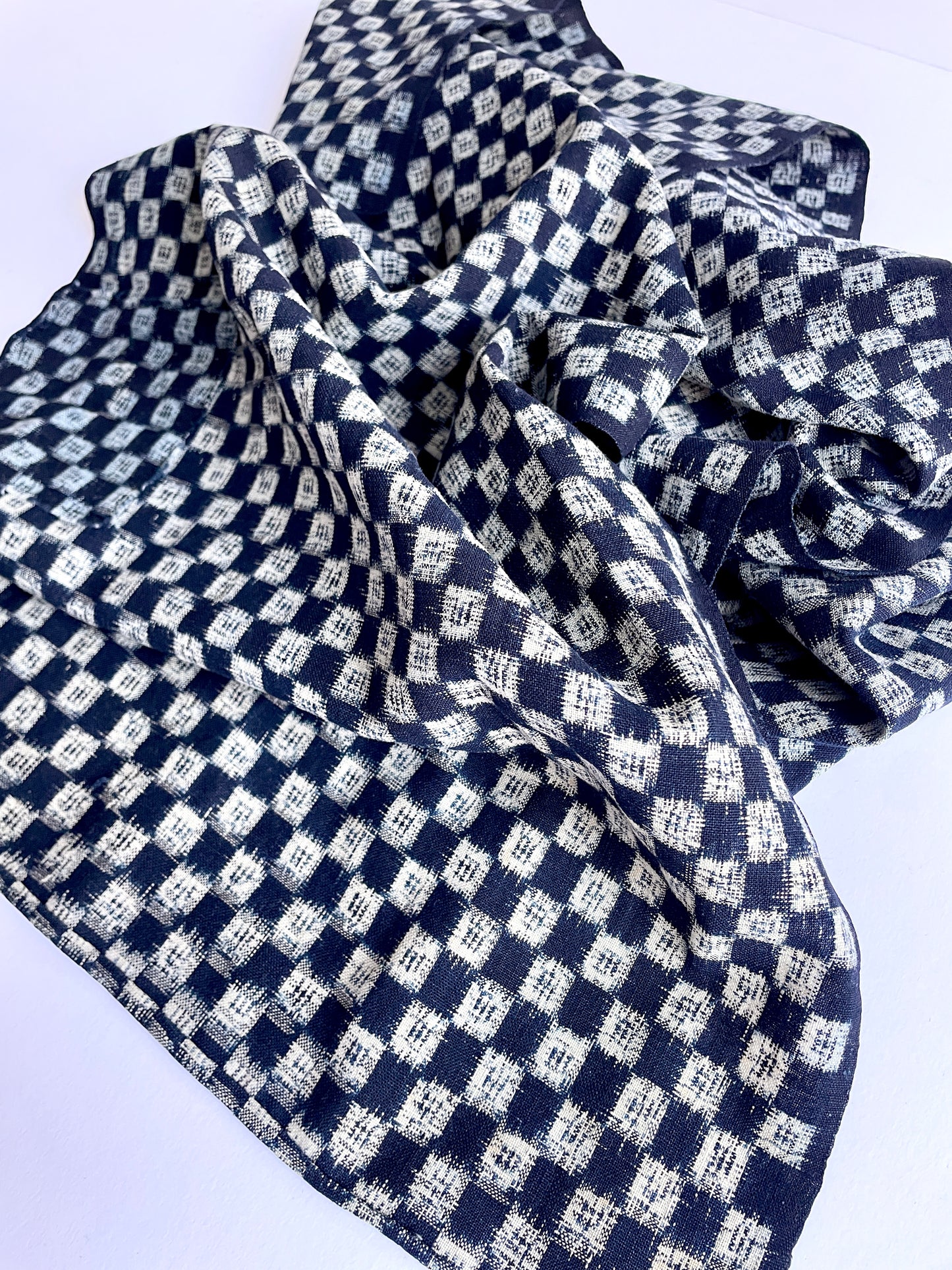 Japanese Antique Kasuri Fabric Scarf
