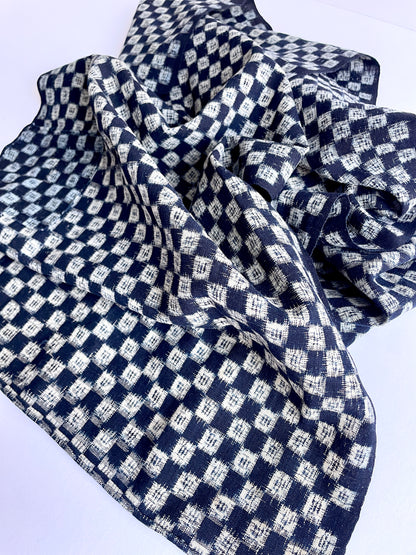 Japanese Antique Kasuri Fabric Scarf