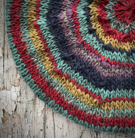 40's Style Hand Knitted Wool Beret no.13
