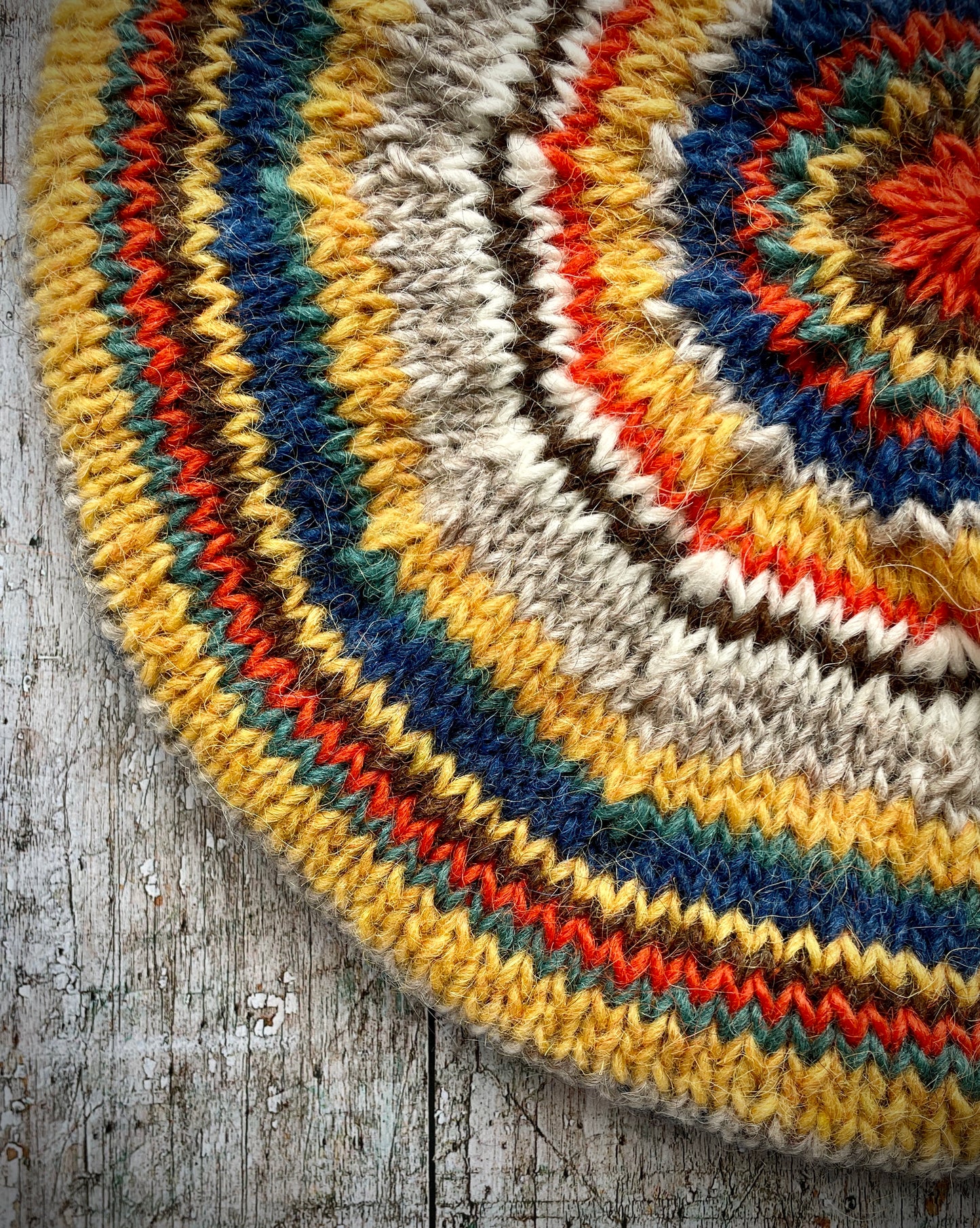 40's Style Hand Knitted Wool Beret no.4
