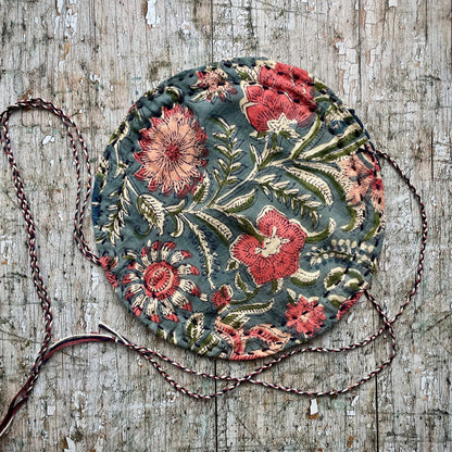Hand Stitched Sashiko + Boro Art Pouch