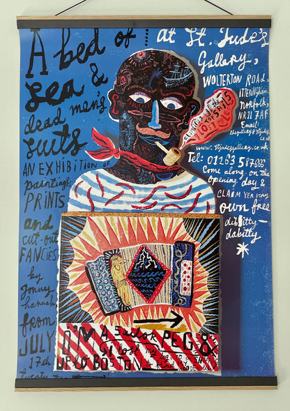 A Bed Of Sea Exhibition Poster By Jonny Hannah