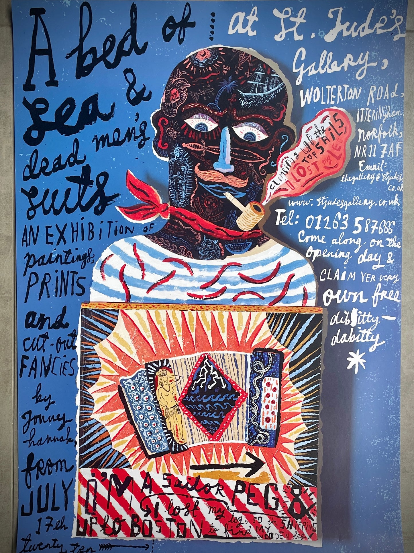A Bed Of Sea Exhibition Poster By Jonny Hannah