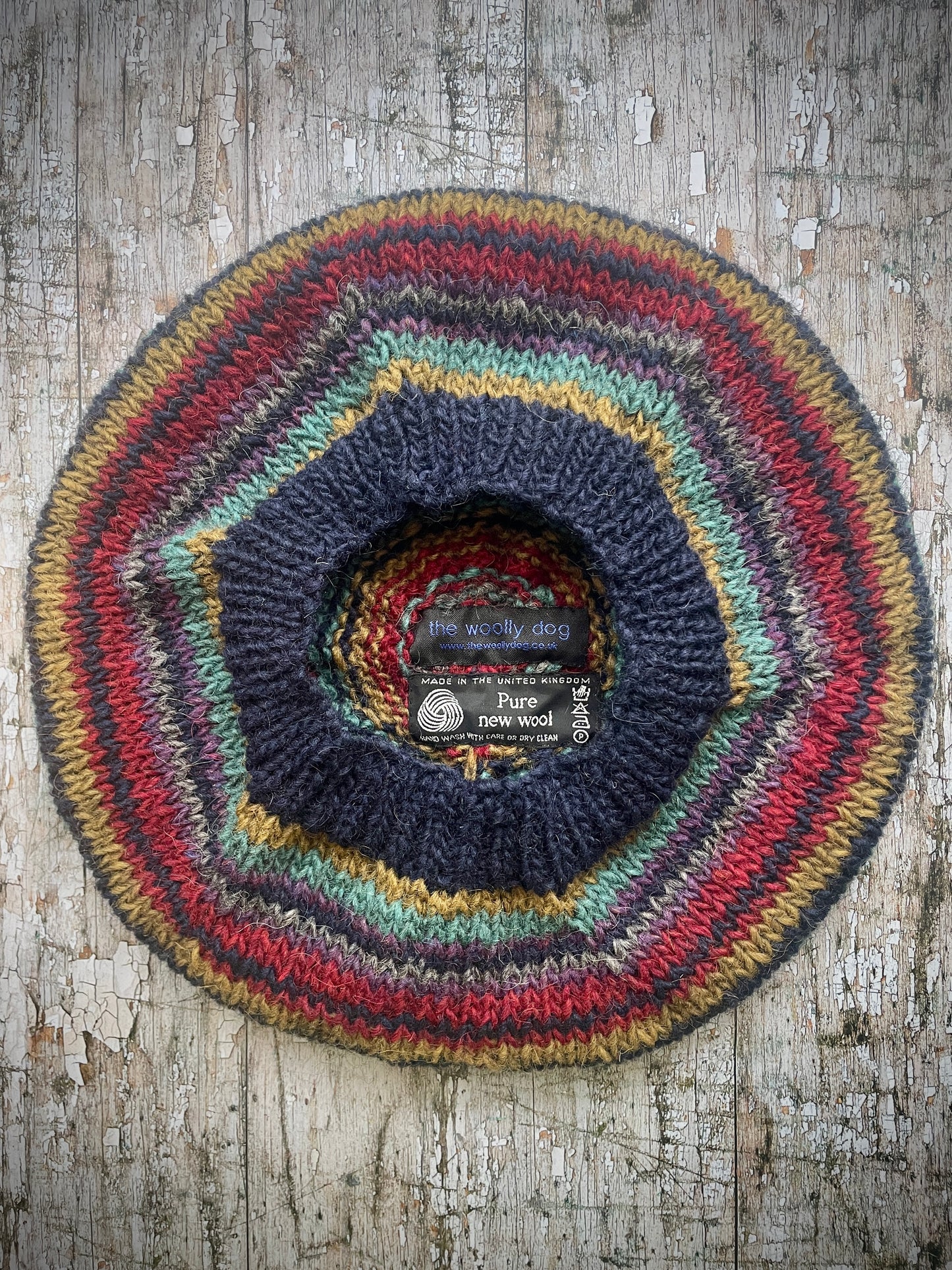 40's Style Hand Knitted Wool Beret no.13