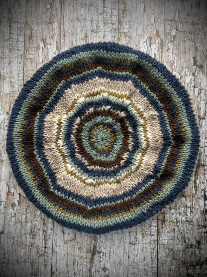 40's Style Hand Knitted Wool Beret no.44