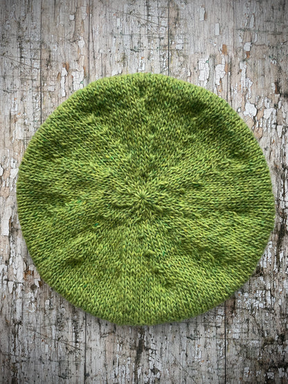 Hand Knitted Wool Beret Green Tweed

Beautifully hand knitted beret in Icelandic Lettlopi pure wool, perfect for keeping your head warm on cold days and knitted in a lovely green tweed colour, with a ribbed band that gives the hat a snug fit.

SIZE: adult.

CARE: hand wash or machine wash on wool cycle at 30 degrees, dry flat, do not tumble dry.