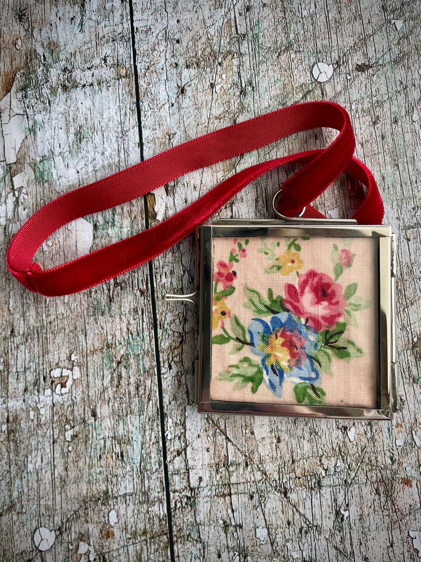 Hand Embroidered I Love You Keepsake
