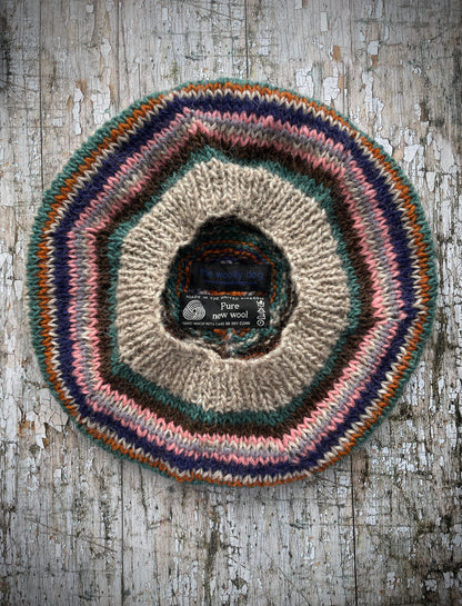 40's Style Hand knitted Wool Beret no.28