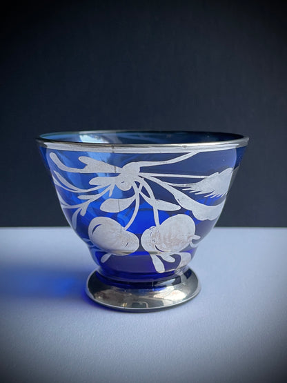 Vintage Silvered Tea Light Holder
