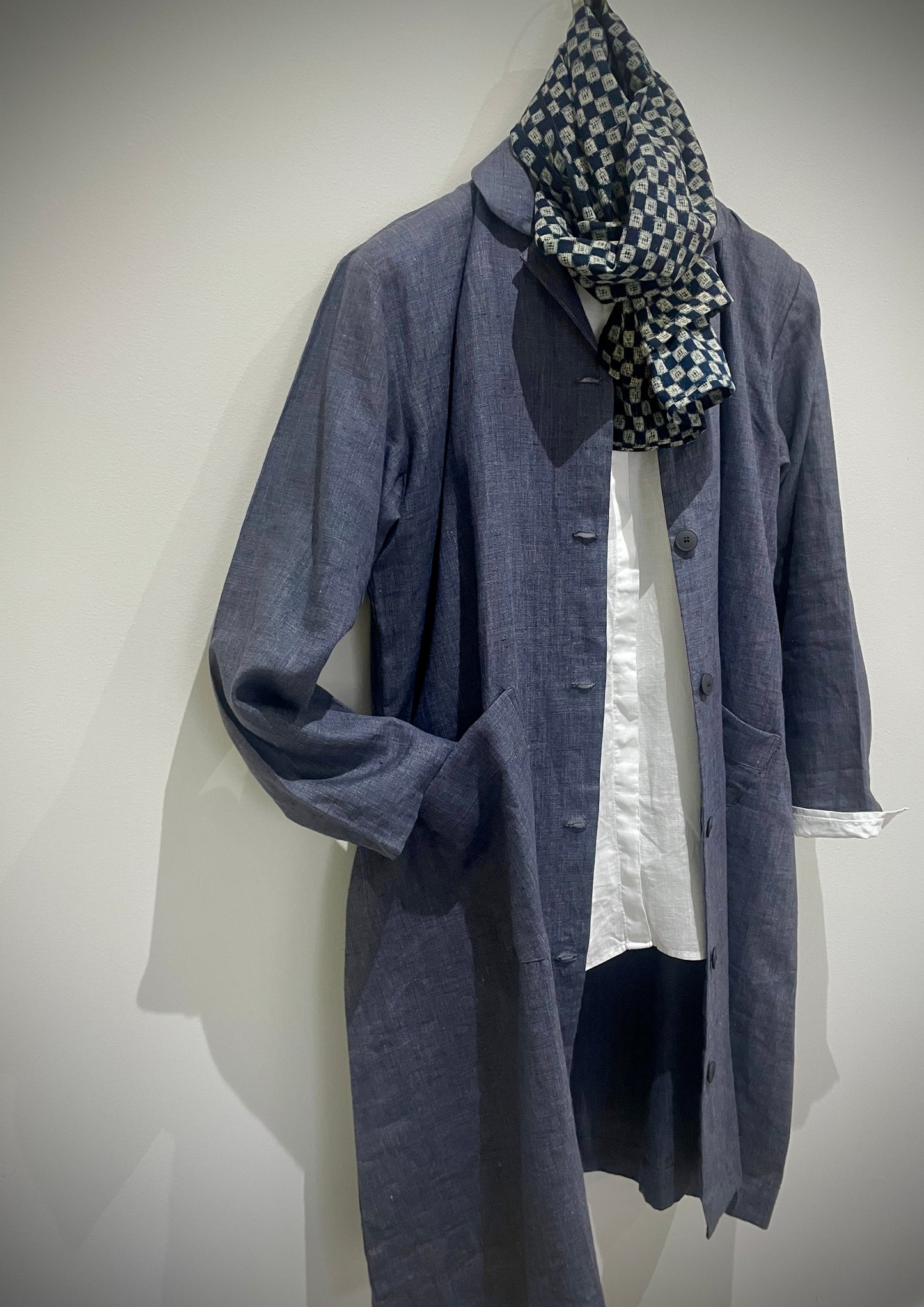 Medium Weight Linen Duster Coat