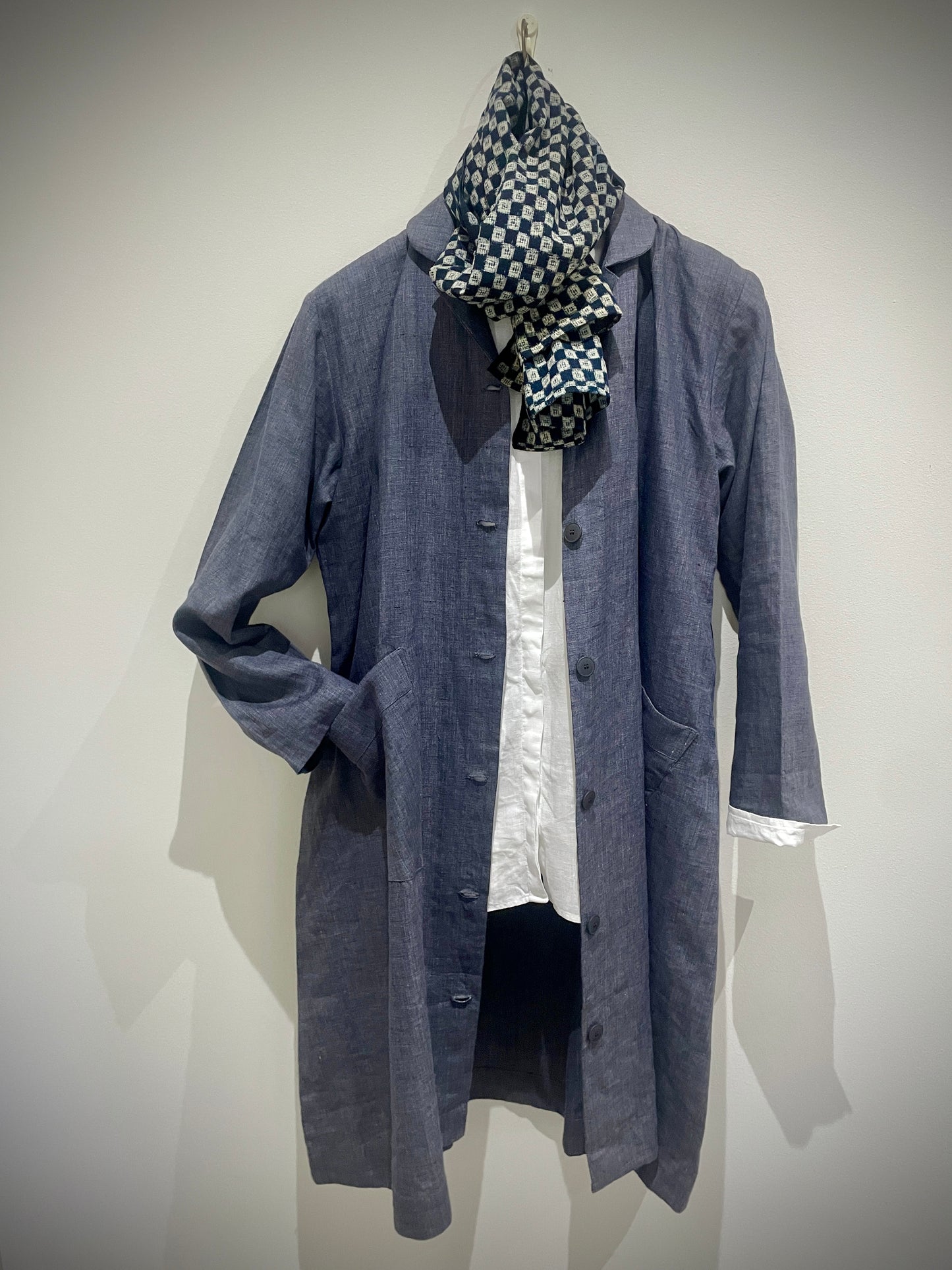 Medium Weight Linen Duster Coat