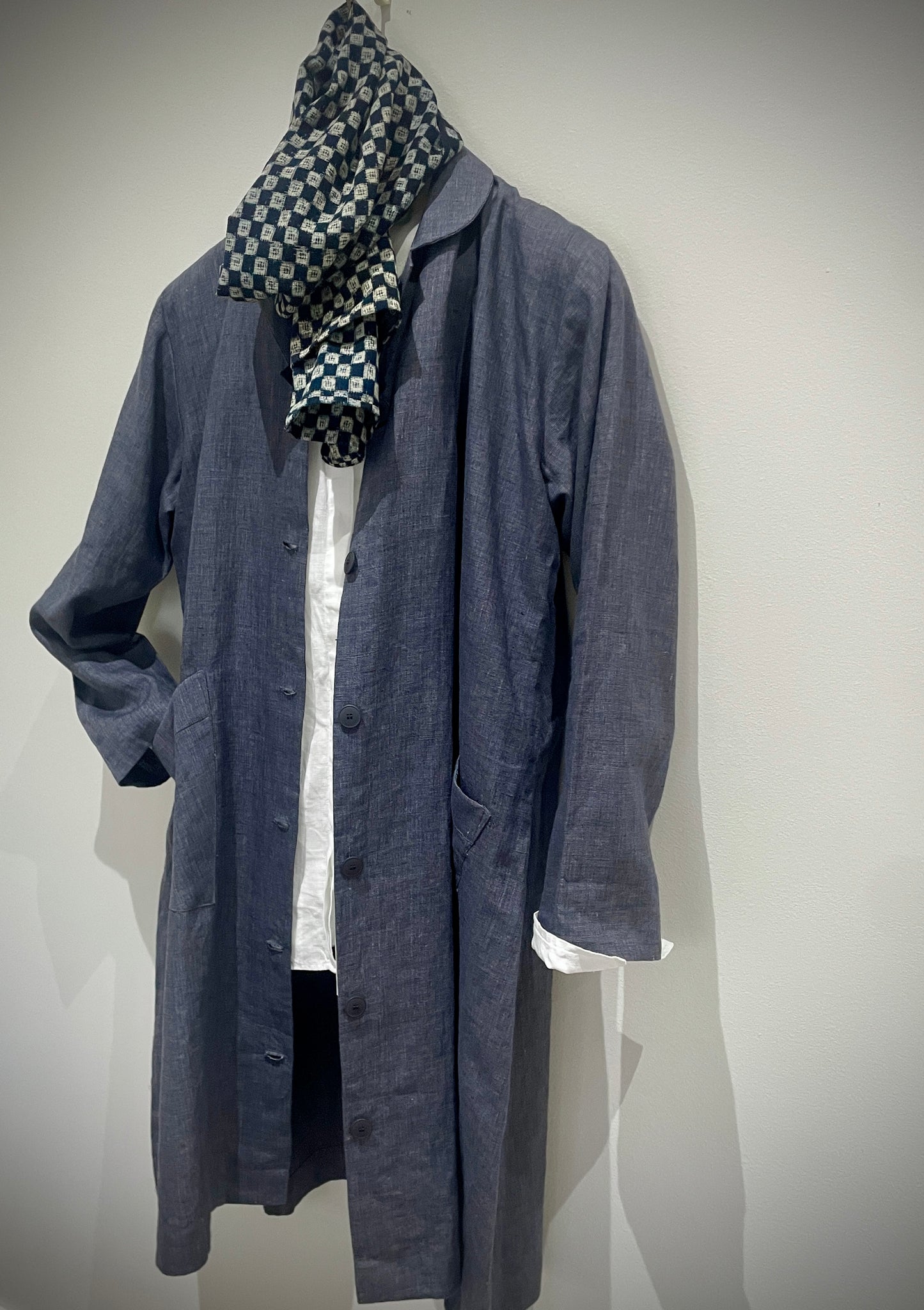Medium Weight Linen Duster Coat