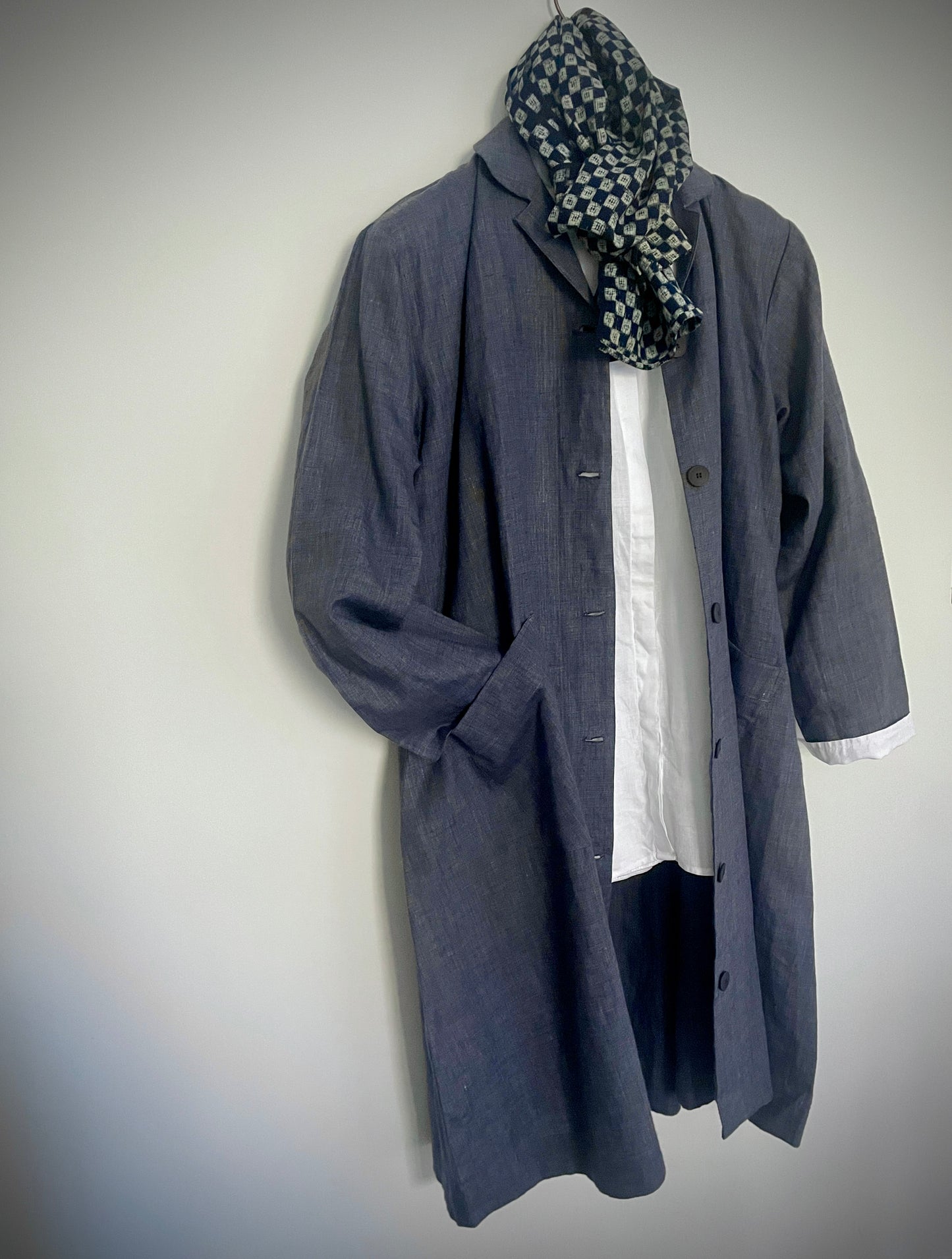 Medium Weight Linen Duster Coat