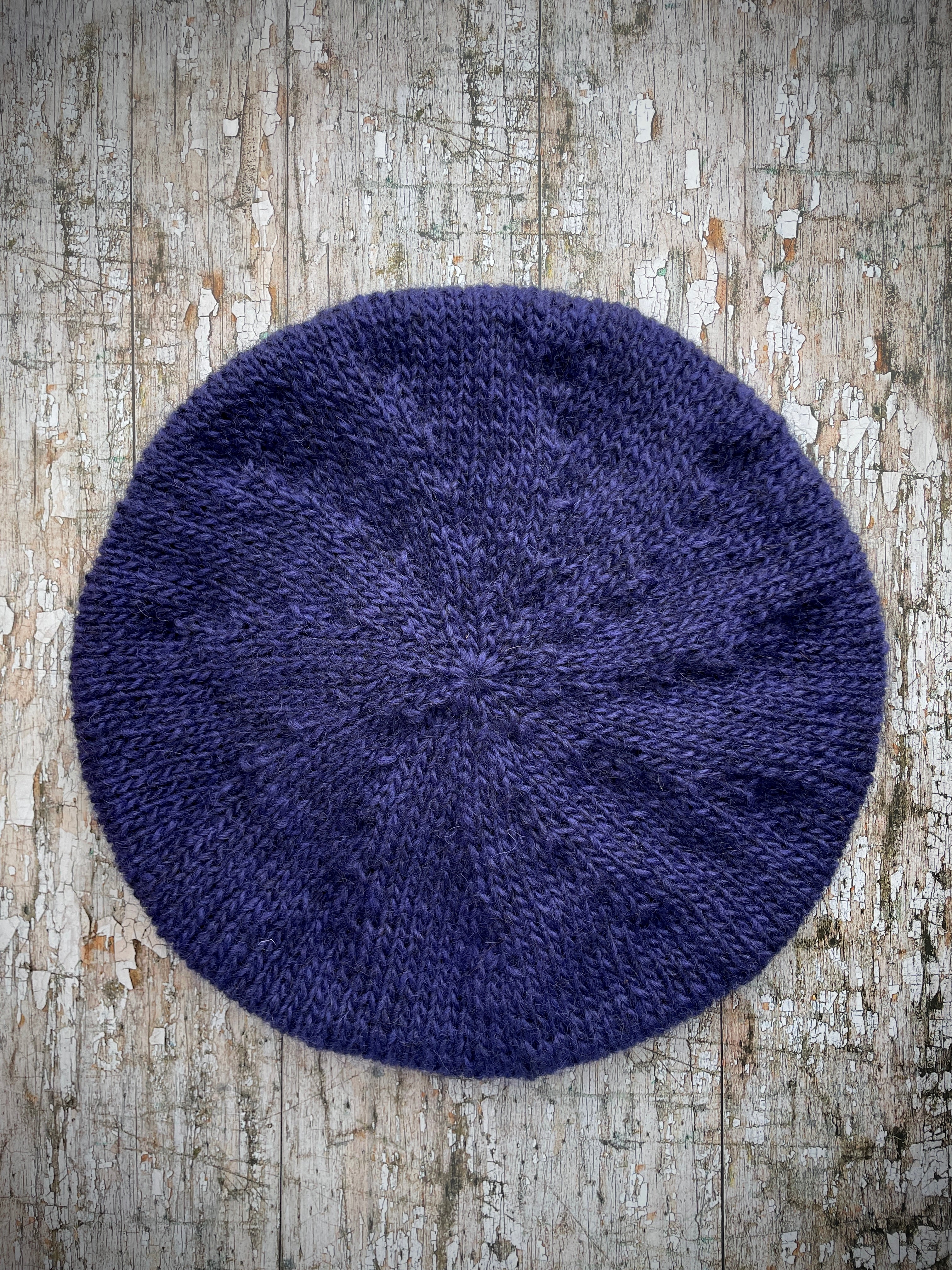 Hand Knitted Wool Beret Dark Royal Blue

Beautifully hand knitted beret in Icelandic pure wool, perfect for keeping your head warm on cold days, with a ribbed band that gives the hat a snug fit. It's knitted in a beautiful dark royal blue colour, a deep, vibrant and rich shade of blue, lighter than navy blue with subtle purple undertones.

SIZE: adult.

CARE: hand wash or machine wash on wool cycle at 30 degrees, dry flat, do not tumble dry.