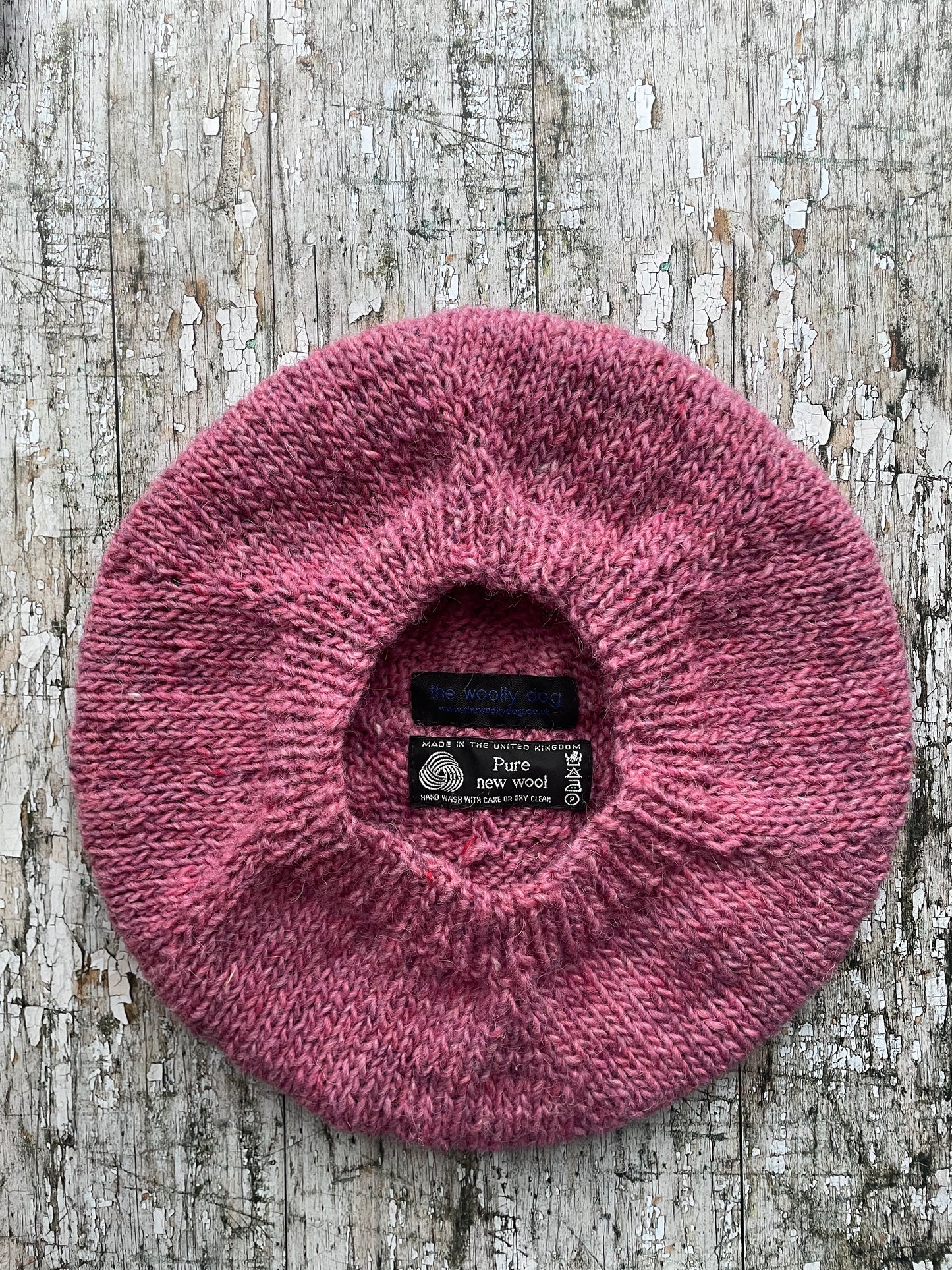 Hand Knitted Wool Beret Pink Heather

Beautifully hand knitted beret in Icelandic pure wool, perfect for keeping your head warm on cold days, knitted in a lovely pink heather colour, with a ribbed band that gives the hat a snug fit.

SIZE: adult.

DIAMETER: 11+1/4" / 28.5cm.

CARE: hand wash or machine wash on wool cycle at 30 degrees, dry flat, do not tumble dry.